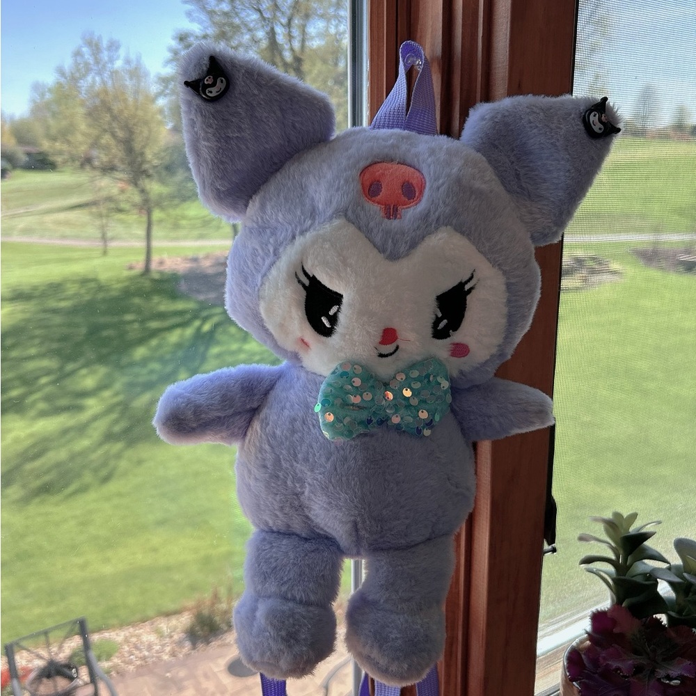Carton My Melody Kuromi Plush Backpack - Picture 2 of 5